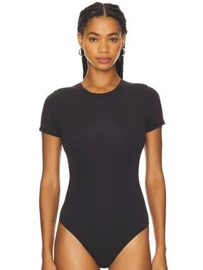 SKIMS NWT Fits Everybody Tee Shirt Bodysuit ONYX Color Size SMALL